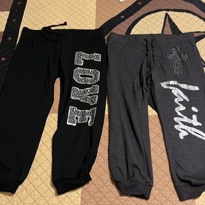 2 pair Capris lounge pants